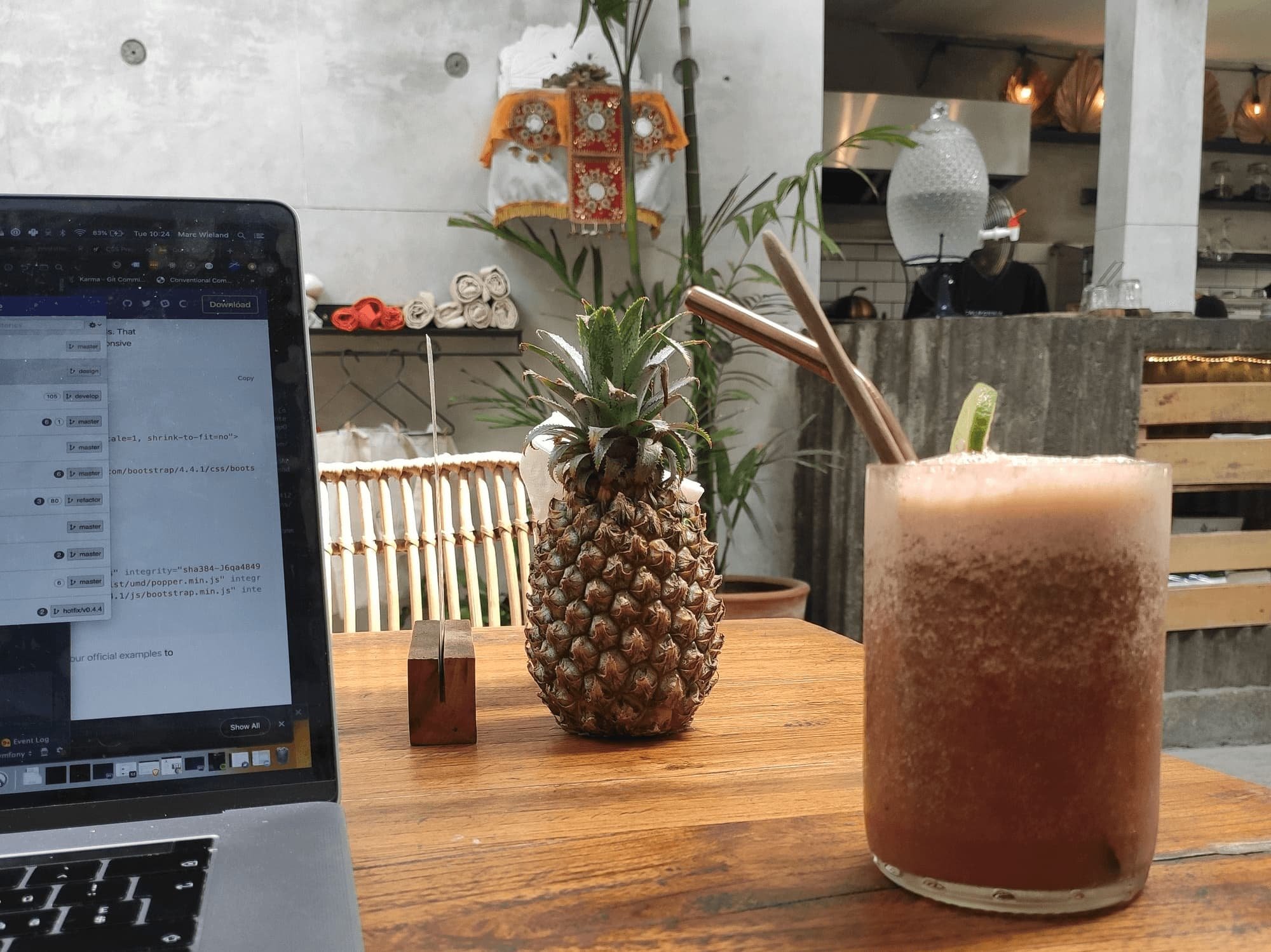 Arbeiten in einer Bar